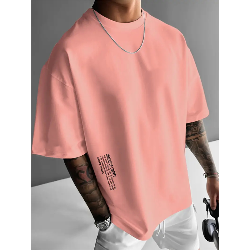 👕 50% DE RÉDUCTION ! T-Shirt Homme Coupe Oversize🆒 – Mélange Coton Premium, Imprimé Urbain & Style Décontracté ✨