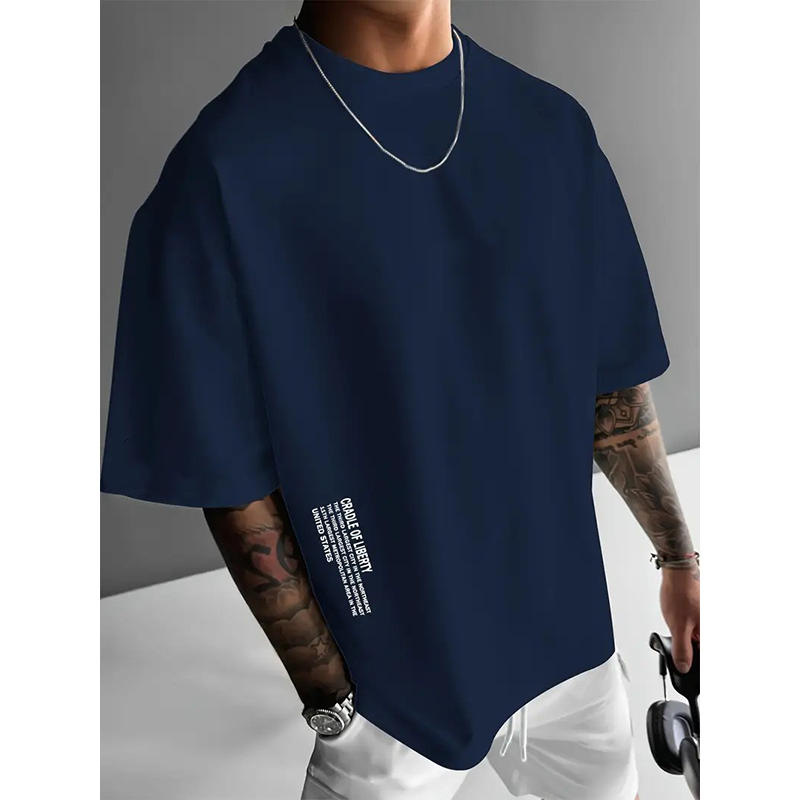👕 50% DE RÉDUCTION ! T-Shirt Homme Coupe Oversize🆒 – Mélange Coton Premium, Imprimé Urbain & Style Décontracté ✨
