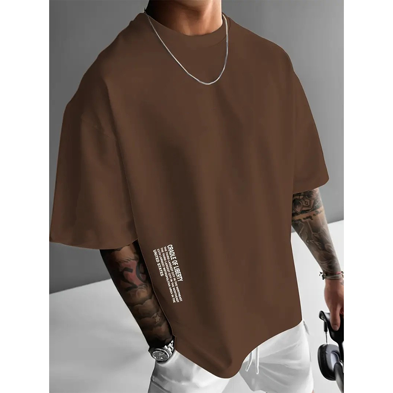 👕 50% DE RÉDUCTION ! T-Shirt Homme Coupe Oversize🆒 – Mélange Coton Premium, Imprimé Urbain & Style Décontracté ✨