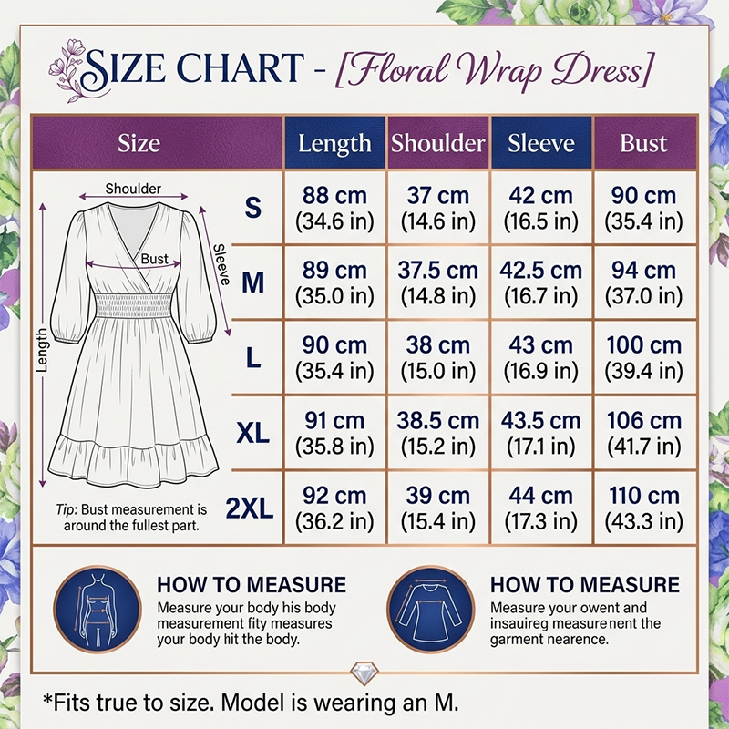 📢📢60 % DE RÉDUCTION !!!⏰Robe trapèze à col en V et ourlet à volants, imprimé floral, pour femme