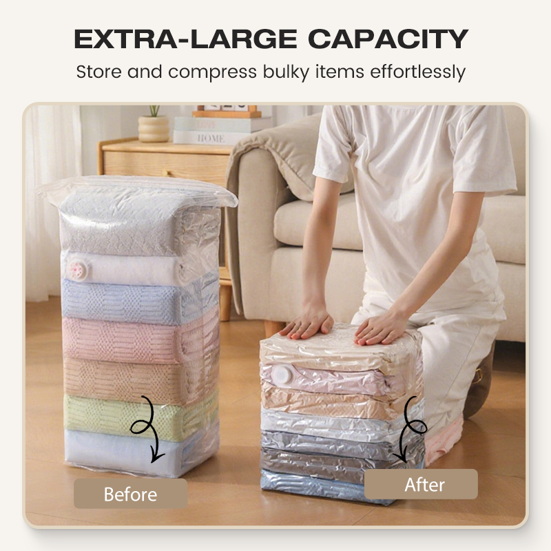 💐🧸Grands sacs de conservation sous vide à compression sans pompe