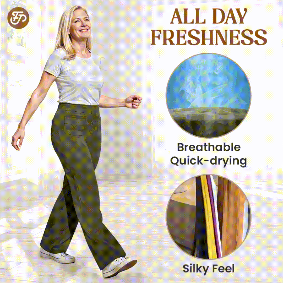 ⏳DERNIER JOUR DE SOLDE : 40% DE RÉDUCTION⚡💷Pantalon élastique à taille haute pour femme 2026 ✨ | Plusieurs tailles et couleurs disponibles