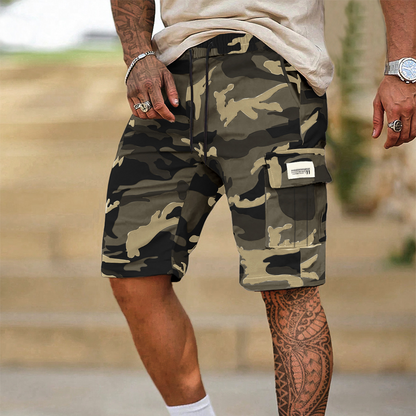 🔥🔥 PROMO FLASH 50% ! Short Cargo Tactique Grande Taille – Coupe Large, Tissu Résistant, Poches Multiples & Cordon de Serrage 🎽