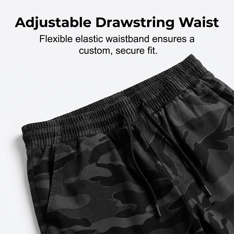 🔥🔥 PROMO FLASH 50% ! Short Cargo Tactique Grande Taille – Coupe Large, Tissu Résistant, Poches Multiples & Cordon de Serrage 🎽