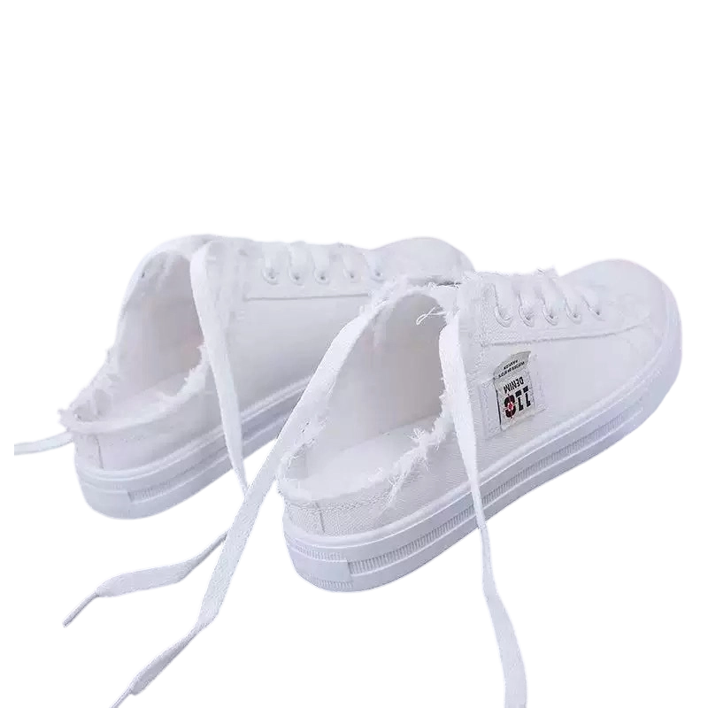 👟 ⏰OFFRE LIMITÉE : 50 % DE RÉDUCTION !👖 Baskets Mules en Jean pour Femme – Enfiler Facile, Semelle Confortable & Parfaites Pour Un Look Décontracté Et Estival ☀️