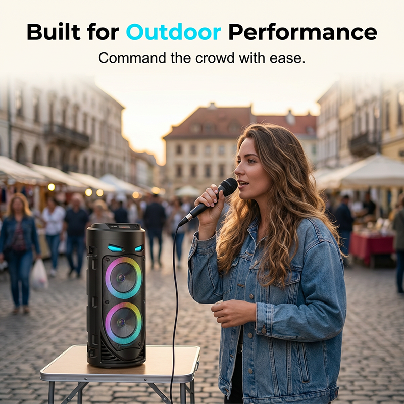🔊 Enceinte Bluetooth Outdoor – puissance nomade, résistante & parfaite pour vos soirées jardin, camping et entraînements 🎵🔥 Soldes Mi-Saison : −50 % jusqu'à épuisement ! ⏰🌿