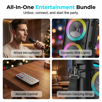 🔊 Enceinte Bluetooth Outdoor – puissance nomade, résistante & parfaite pour vos soirées jardin, camping et entraînements 🎵🔥 Soldes Mi-Saison : −50 % jusqu'à épuisement ! ⏰🌿