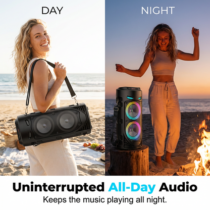 🔊 Enceinte Bluetooth Outdoor – puissance nomade, résistante & parfaite pour vos soirées jardin, camping et entraînements 🎵🔥 Soldes Mi-Saison : −50 % jusqu'à épuisement ! ⏰🌿