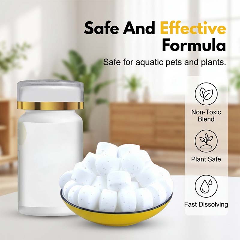 💐🌿 PROMO FLASH 50% ! Traitement Anti-Algues pour Aquarium – 100 Comprimés, Action Rapide 24h, Sans Danger pour Poissons & Plantes, Rétablit l'Équilibre de l'Eau ✨