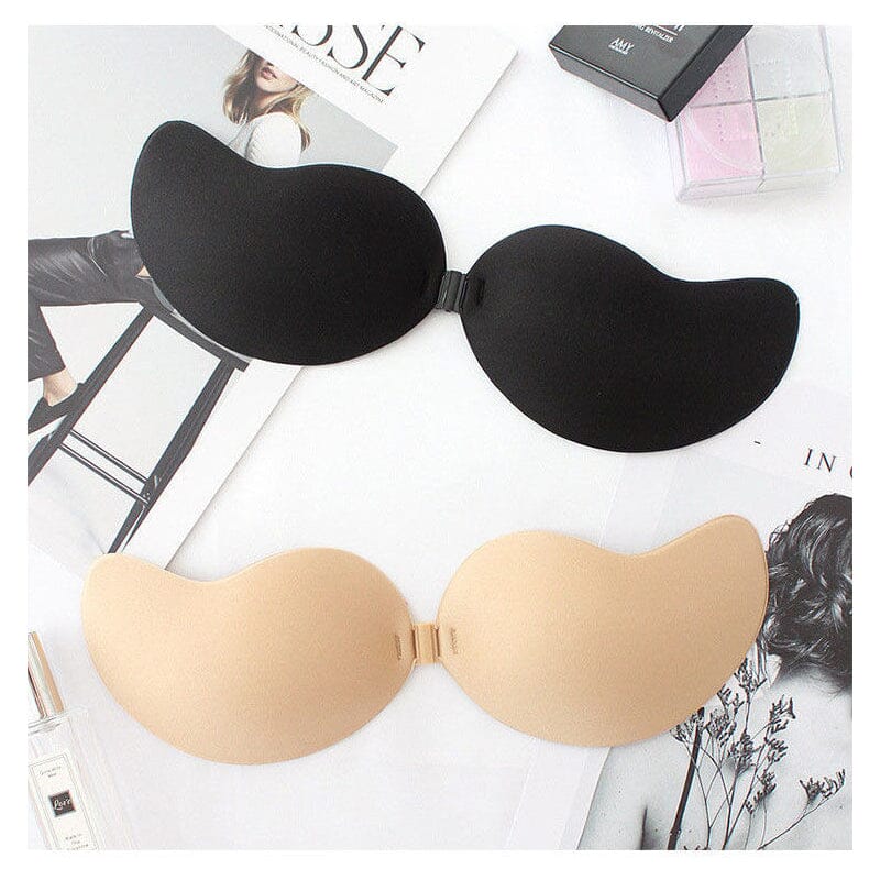 👙✨ PROMO FLASH 50% ! Soutien-Gorge Adhésif Push-Up – Invisible, Sans Bretelles, Réutilisable, 2 Couleurs, Tailles A-D, Idéal Dos Nu & Tenues Plongeantes 💫