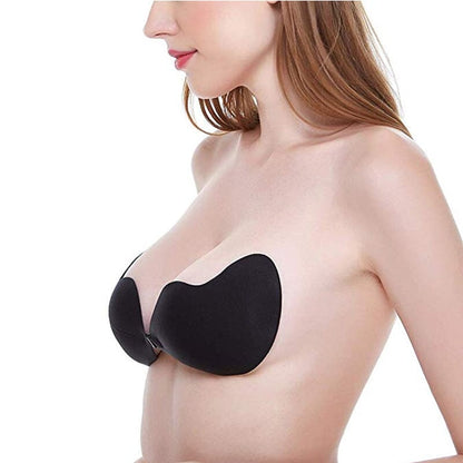 👙✨ PROMO FLASH 50% ! Soutien-Gorge Adhésif Push-Up – Invisible, Sans Bretelles, Réutilisable, 2 Couleurs, Tailles A-D, Idéal Dos Nu & Tenues Plongeantes 💫
