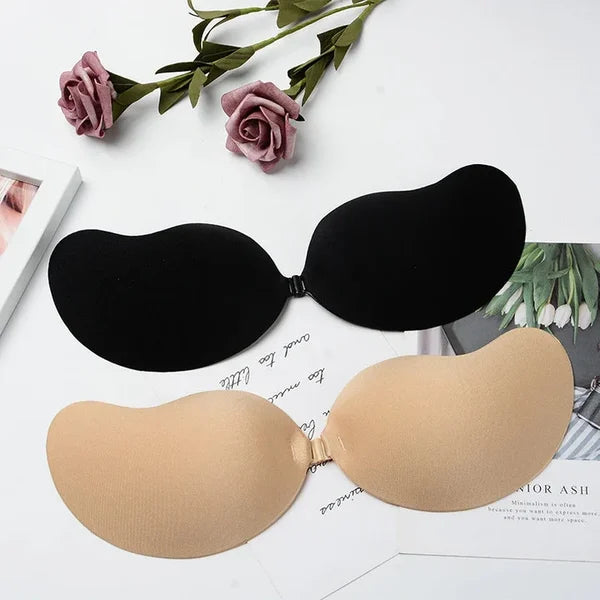 👙✨ PROMO FLASH 50% ! Soutien-Gorge Adhésif Push-Up – Invisible, Sans Bretelles, Réutilisable, 2 Couleurs, Tailles A-D, Idéal Dos Nu & Tenues Plongeantes 💫