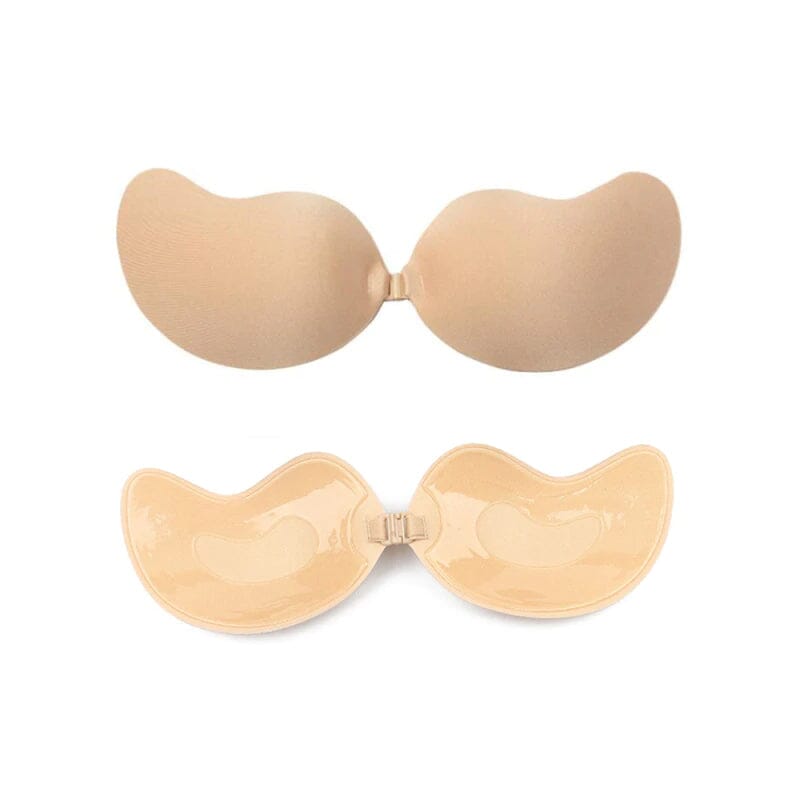 👙✨ PROMO FLASH 50% ! Soutien-Gorge Adhésif Push-Up – Invisible, Sans Bretelles, Réutilisable, 2 Couleurs, Tailles A-D, Idéal Dos Nu & Tenues Plongeantes 💫