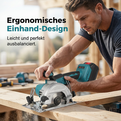 ⚡🔧 PROMO FLASH 50% ! Scie Circulaire Sans Fil 21V Brushless 1500W – 2 Batteries, Disque 165mm, Vitesse 10000 tr/min, Profondeur 63mm, Inclinaison 0-45° ⚙️