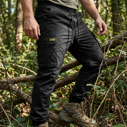 👖50 % DE RÉDUCTION🏃 Pantalon de survêtement de travail | Cordon de serrage à la taille · Polyester résistant · Jambes fuselées · Plusieurs poches