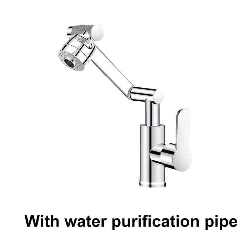 🚰Robinet de Lavabo Pivotant 360° – Bras Mobile 1080°, Design Moderne, Installation Facile ⏳  à utiliser ✨