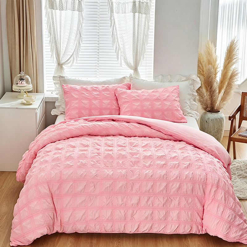 📢⏰🛏️ DERNIER JOUR 53% ! Housse de Couette 3 Pièces – Texture Plissée Élégante, 6 Couleurs, 7 Tailles, Lavable en Machine, Mélange de Fibres Premium 🌙