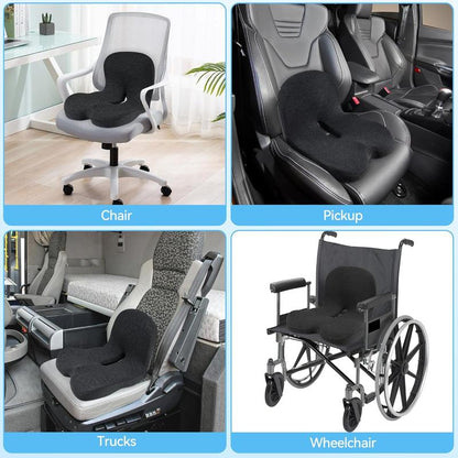 🚗 PROMO LIMITÉE 50% DE RÉDUCTION ! 🛡️ Coussin en Mousse à Mémoire de Forme Respirant – Antidérapant, Soutien Ergonomique, Housse en Maille ✨