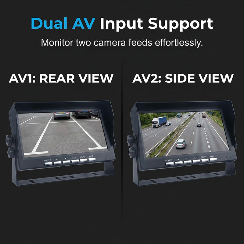 🎥🚗Kit de caméra de recul sans fil avec moniteur 7 pouces – pour camion, bus et tracteur 🚛 Vue arrière claire