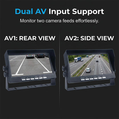 🎥🚗Kit de caméra de recul sans fil avec moniteur 7 pouces – pour camion, bus et tracteur 🚛 Vue arrière claire