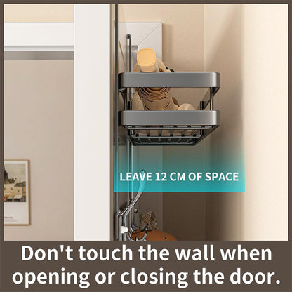 🚪 Porte-Crochets avec Panier – Sans Perçage, Robuste, Économie d'Espace 🧺  PROMO LIMITÉE 50% DE RÉDUCTION !