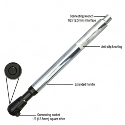 🛠️ 57% DE RÉDUCTION ✨ Clé à cliquet télescopique 2-en-1 – Chrome vanadium & double mode – Longueur ajustable, tête pivotante & prise renforcée – idéale pour mécanique ou bricolage 🔩