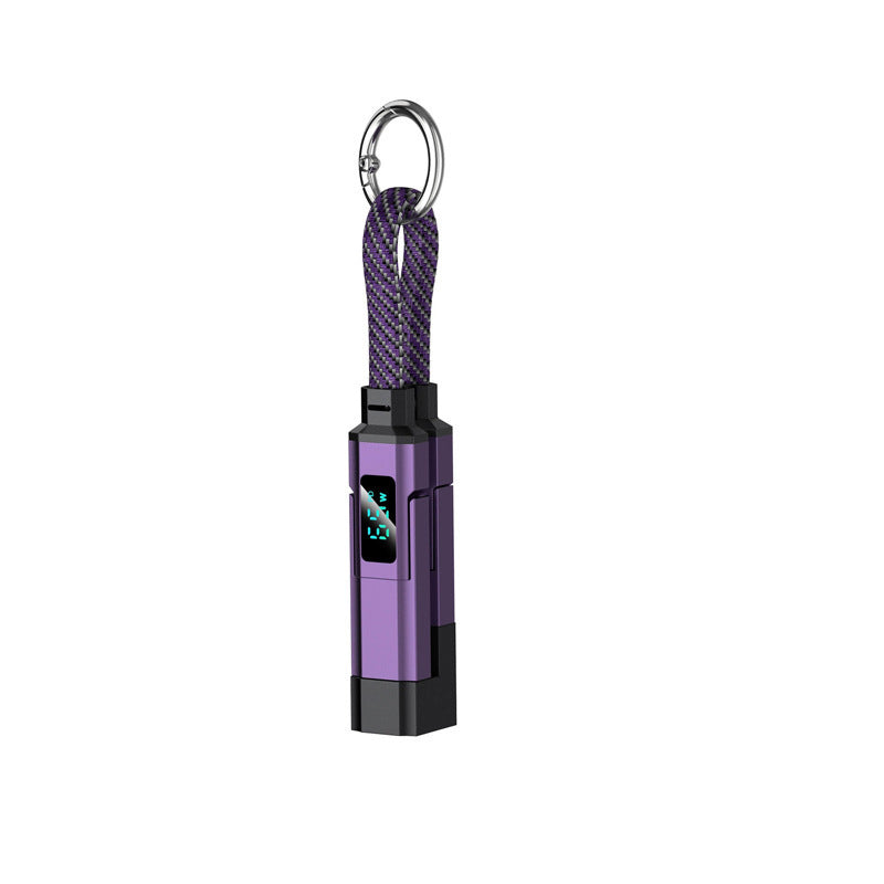 💐50% DE RÉDUCTION🔌Câble de charge 4 en 1 avec affichage numérique et anneau porte-clés – charge rapide, résistant aux nœuds et compact⚡🔑