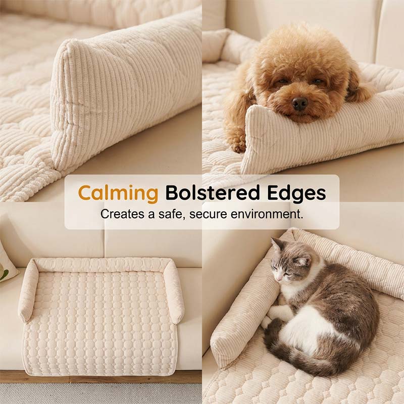 🐾 -50% MAINTENANT ! 🐾 Housse de Canapé pour Chien 🛋️ Imperméable & Anti-Rayures 🛡️ Bord Renforcé 🧸 Beige