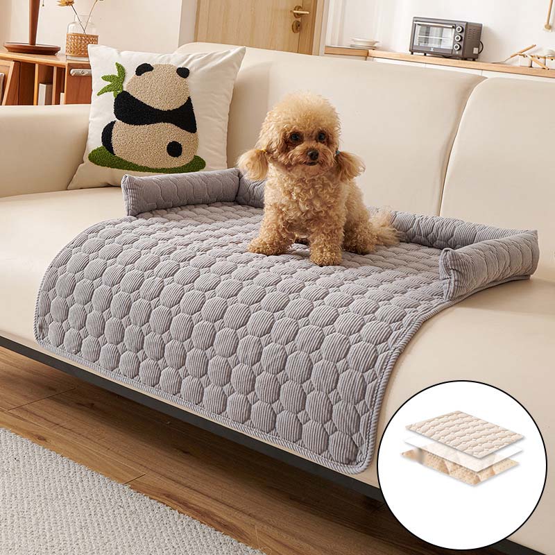 🐾 -50% MAINTENANT ! 🐾 Housse de Canapé pour Chien 🛋️ Imperméable & Anti-Rayures 🛡️ Bord Renforcé 🧸 Beige