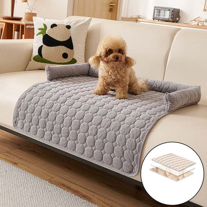 🐾 -50% MAINTENANT ! 🐾 Housse de Canapé pour Chien 🛋️ Imperméable & Anti-Rayures 🛡️ Bord Renforcé 🧸 Beige