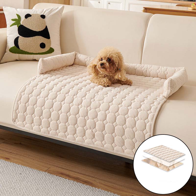 🐾 -50% MAINTENANT ! 🐾 Housse de Canapé pour Chien 🛋️ Imperméable & Anti-Rayures 🛡️ Bord Renforcé 🧸 Beige