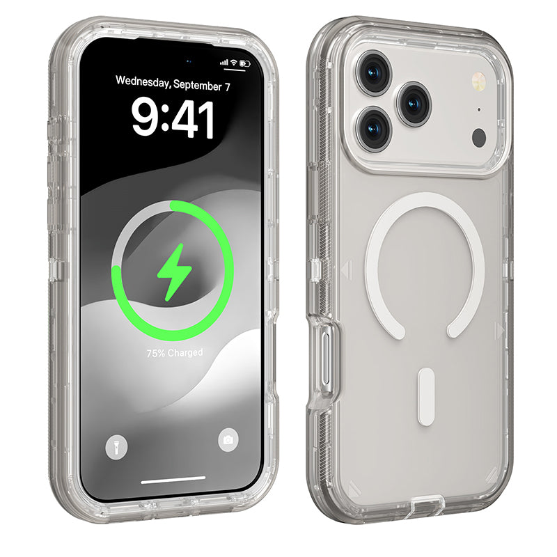 📱 Coque Transparente Magnétique 🧲 Compatible MagSafe ✨ Anti-Jaunissement 🛡️ Fine & Protectrice ⚡ Charge Sans Fil Facile