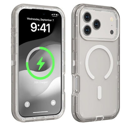 📱 Coque Transparente Magnétique 🧲 Compatible MagSafe ✨ Anti-Jaunissement 🛡️ Fine & Protectrice ⚡ Charge Sans Fil Facile