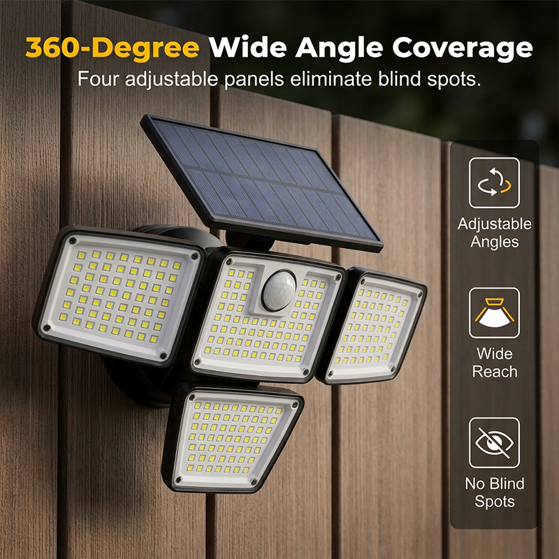 💡 Lampe Murale Extérieure à Détecteur de Mouvement – IP65 Waterproof, Sans Fil & Autonome 8h pour Garage/Entrepôt