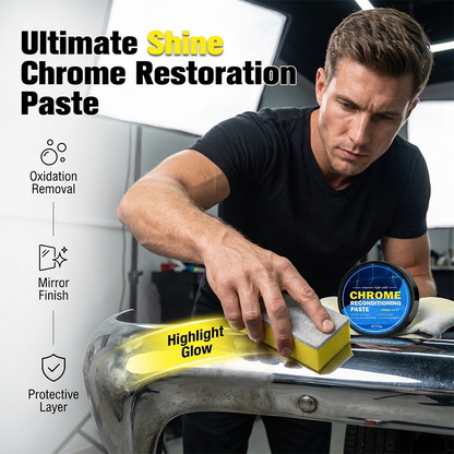 Pâte de restauration pour chromes de voiture