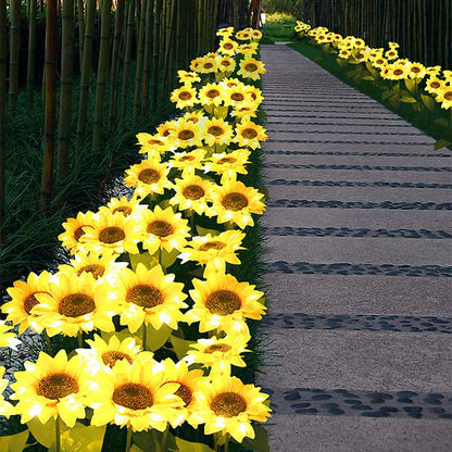 🌻 Réaliste et résistant aux intempéries | Tournesol solaire en promotion 2026 | Décoration extérieure IP65