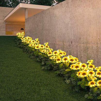 🌻 Réaliste et résistant aux intempéries | Tournesol solaire en promotion 2026 | Décoration extérieure IP65