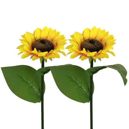 🌻 Réaliste et résistant aux intempéries | Tournesol solaire en promotion 2026 | Décoration extérieure IP65