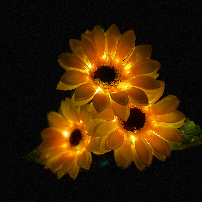 🌻 Réaliste et résistant aux intempéries | Tournesol solaire en promotion 2026 | Décoration extérieure IP65