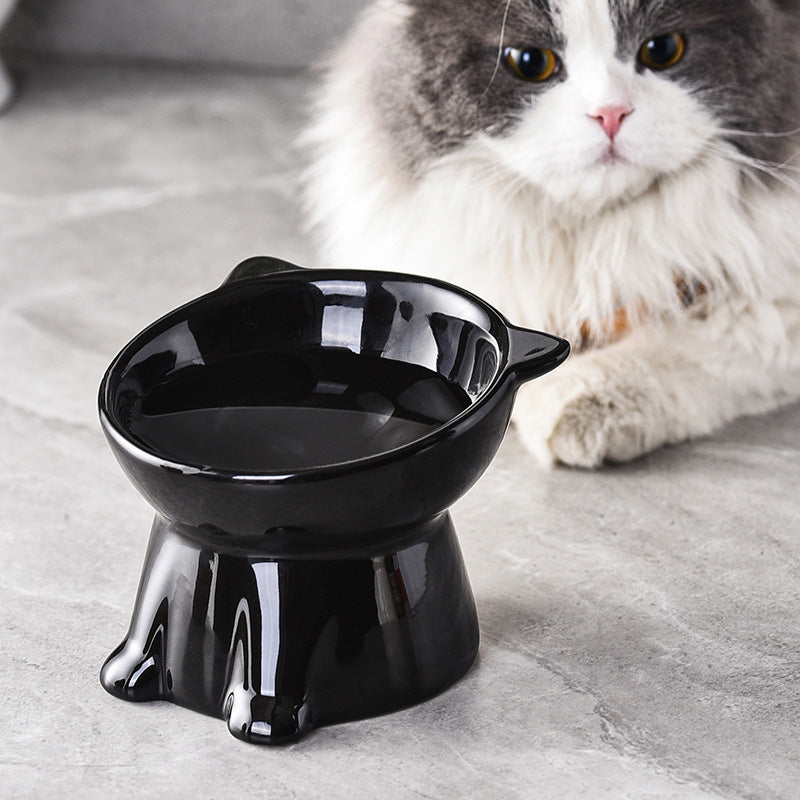 🐱Dernier jour pour l'offre spéciale ! 50 % de réduction ! 🔥 Gamelle surélevée ergonomique en plastique pour chat