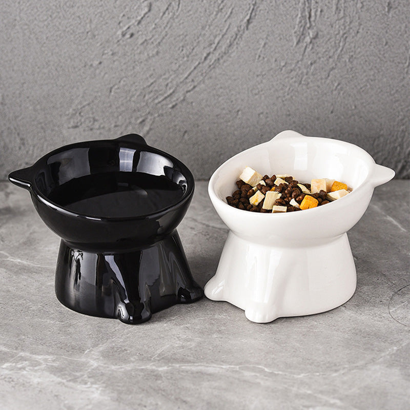 🐱Dernier jour pour l'offre spéciale ! 50 % de réduction ! 🔥 Gamelle surélevée ergonomique en plastique pour chat