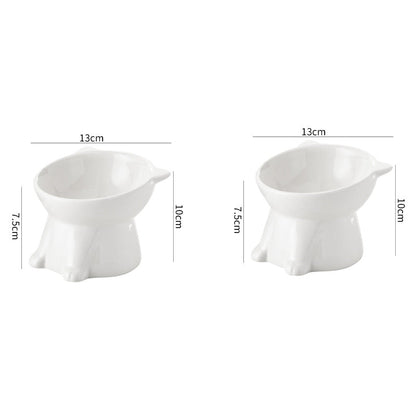 🐱Dernier jour pour l'offre spéciale ! 50 % de réduction ! 🔥 Gamelle surélevée ergonomique en plastique pour chat