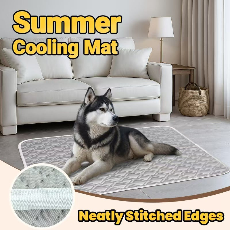 📢Offrez la fraîcheur à vos boules de poils avec notre tapis léger et ultra-facile à nettoyer ! 🐶❄️🐱