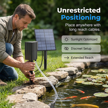 🥳 OFFRE EXCEPTIONNELLE 2026 🥳 💞 Plus de 50 000 unités vendues ! Aérateur solaire pour bassin à poissons avec pompe à air pour bassins extérieurs