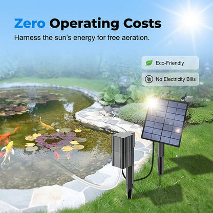 🥳 OFFRE EXCEPTIONNELLE 2026 🥳 💞 Plus de 50 000 unités vendues ! Aérateur solaire pour bassin à poissons avec pompe à air pour bassins extérieurs