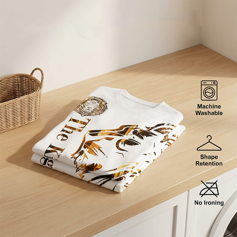 🦁🔥 PROMO FLASH 50% ! Ensemble Graphique Lion Homme – T-shirt + Short, Respirant, Streetwear Urbain, Tailles S-4XL, Idéal Été 😎