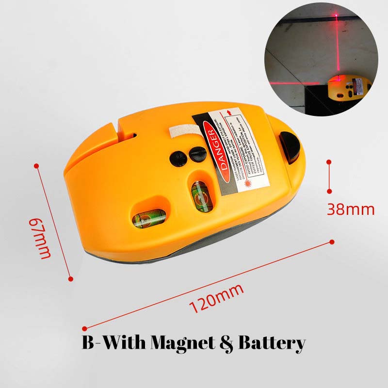 🥳 EN VEDETTE 2026 🥳💞 PLUS DE 50 000 VENDUS ! 🔨🌟 -50 % DE RÉDUCTION ! Niveau infrarouge 90° – Laser lumineux, précision d'angle droit. Parfait pour le carrelage, la charpente et l'accrochage d'œuvres. Améliorez vos projets DIY ! 🖼️✨