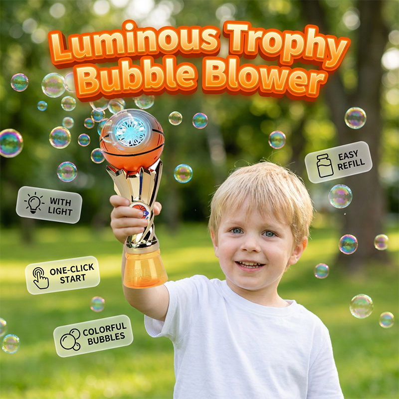 ⚽🏀Souffleur de bulles lumineux pour trophées de football et de basketball