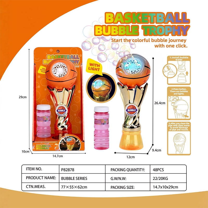 ⚽🏀Souffleur de bulles lumineux pour trophées de football et de basketball