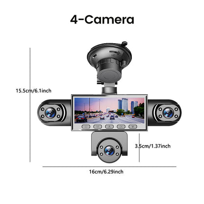 ⏳📹 PROMO FLASH 50% ! Caméra Embarquée HD 1080p Multi-Objectifs – 5 Angles, Vision Nocturne, Détection Collision, Surveillance Stationnement 24h/24 🚗